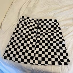 Race stripes mini skirt